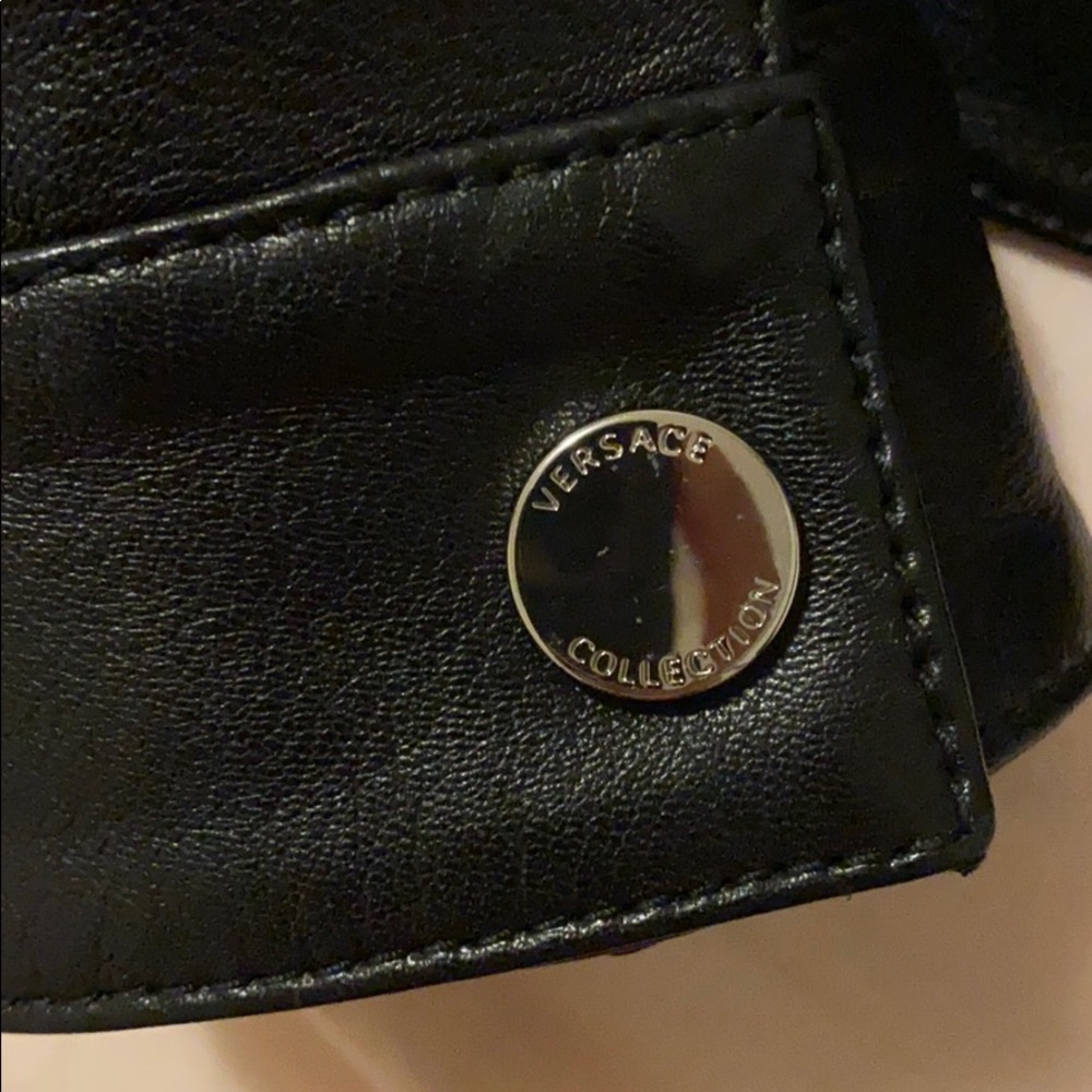 VERSACE LEATHER JACKET - Picture 7 of 9